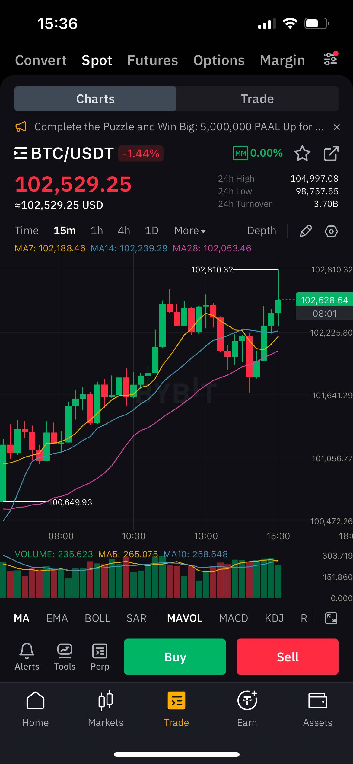 Screenshot Bybit