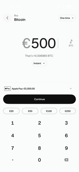 Buy crypto in the Kraken app