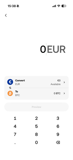 Buy crypto in the OKX app